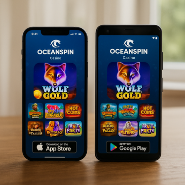 OceanSpin Casino - iOS Android Apps - Mobile Web Gaming Schweiz